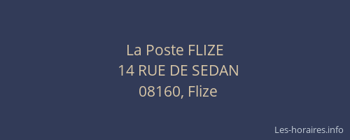 La Poste FLIZE