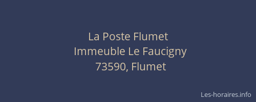 La Poste Flumet