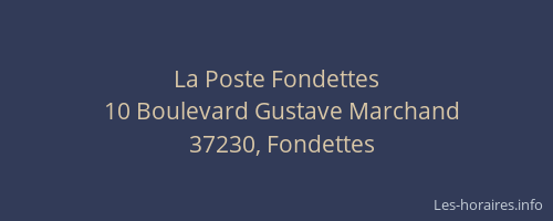 La Poste Fondettes