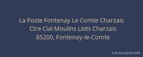 La Poste Fontenay Le Comte Charzais