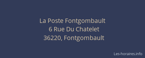 La Poste Fontgombault