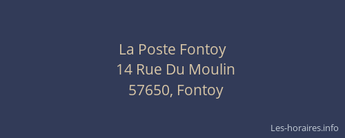 La Poste Fontoy