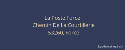 La Poste Force