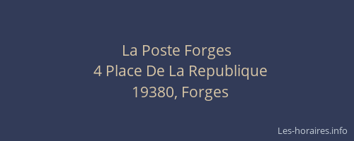 La Poste Forges