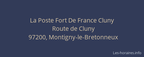 La Poste Fort De France Cluny