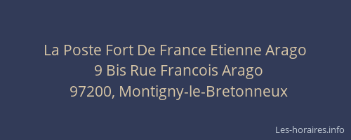 La Poste Fort De France Etienne Arago