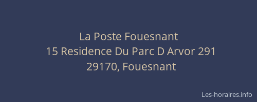 La Poste Fouesnant