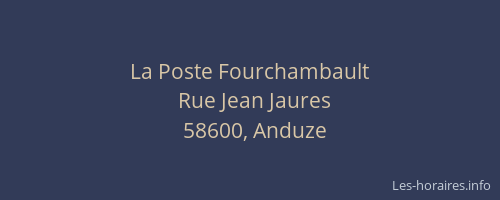 La Poste Fourchambault