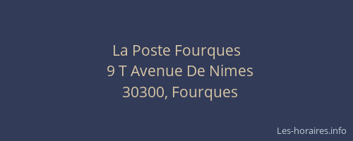 La Poste Fourques