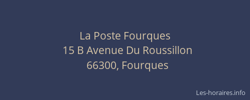 La Poste Fourques