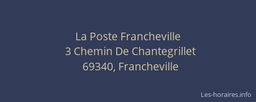 La Poste Francheville