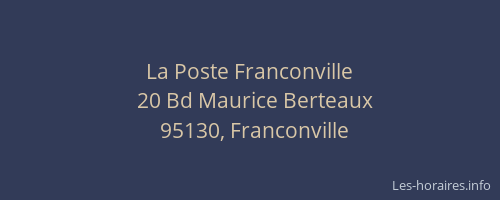 La Poste Franconville