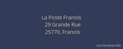 La Poste Franois