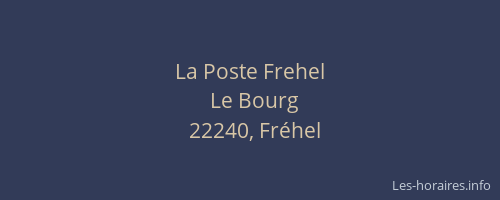La Poste Frehel
