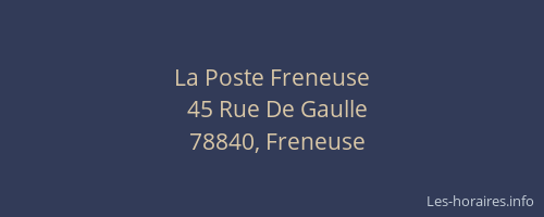 La Poste Freneuse
