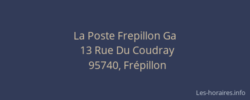 La Poste Frepillon Ga