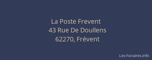 La Poste Frevent