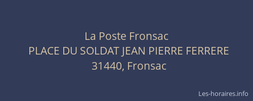 La Poste Fronsac