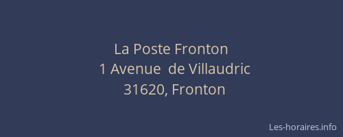 La Poste Fronton