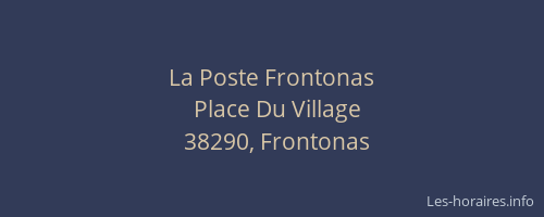 La Poste Frontonas