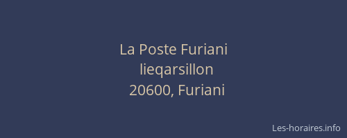 La Poste Furiani