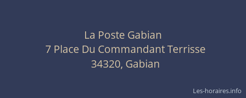 La Poste Gabian