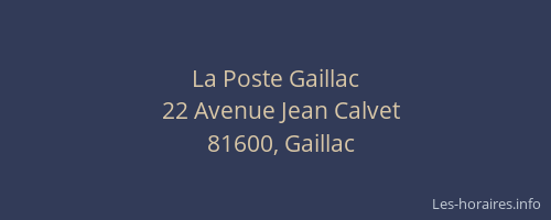 La Poste Gaillac
