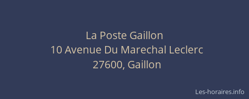 La Poste Gaillon