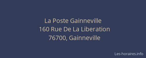 La Poste Gainneville