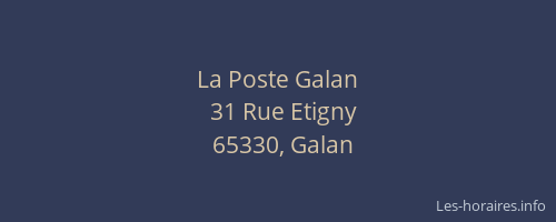 La Poste Galan