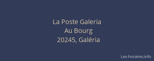 La Poste Galeria