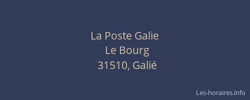 La Poste Galie