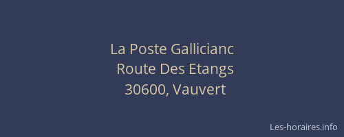 La Poste Gallicianc