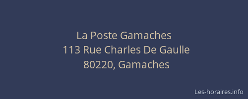 La Poste Gamaches