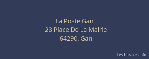 La Poste Gan