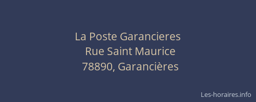 La Poste Garancieres