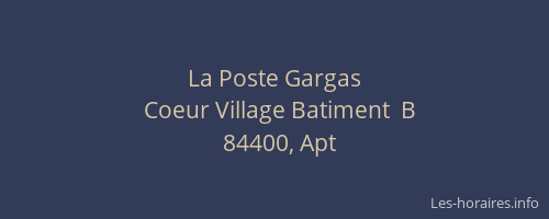 La Poste Gargas