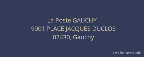 La Poste GAUCHY