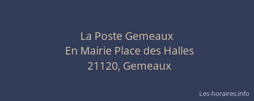 La Poste Gemeaux