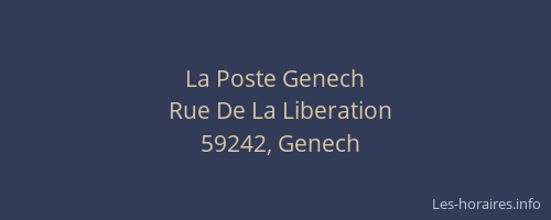 La Poste Genech