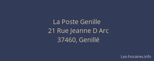 La Poste Genille
