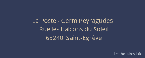La Poste - Germ Peyragudes