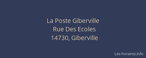 La Poste Giberville