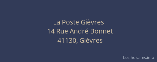 La Poste Gi&egrave;vres