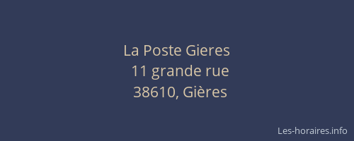 La Poste Gieres