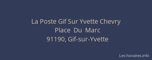 La Poste Gif Sur Yvette Chevry