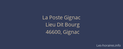 La Poste Gignac