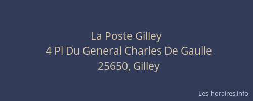 La Poste Gilley