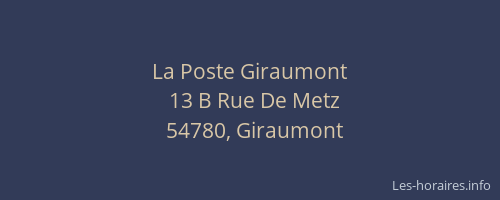 La Poste Giraumont