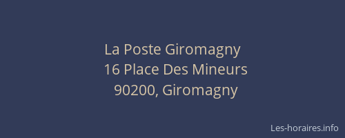 La Poste Giromagny